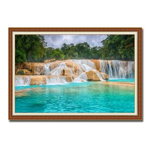 Mẫu tranh treo tường thác nước phong thủy đẹp