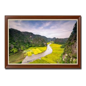 Một góc nhìn đẹp về suối Ngô Đồng trong bức tranh phong cảnh Tam Cốc Ninh Bình