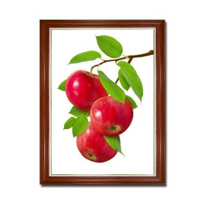 Tranh treo phòng bếp đẹp hình ảnh chùm táo chín đỏ mọng