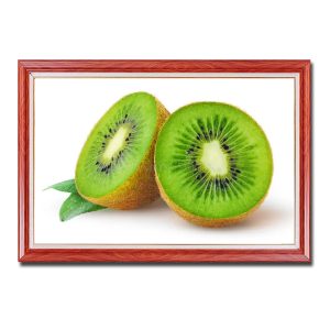 Mẫu tranh treo phòng bếp đẹp hình ảnh trái kiwi bổ đôi