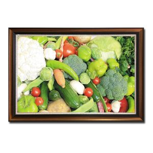 Mẫu tranh phòng bếp đẹp hình ảnh các loại rau củ quả tươi ngon sinh động