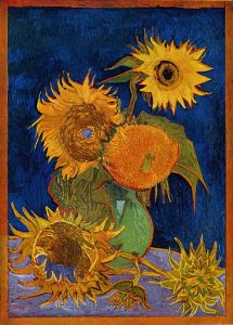 Tranh hoa hướng dương của Van Gogh, Phiên bản đầu tiên, tháng 8 năm 1888